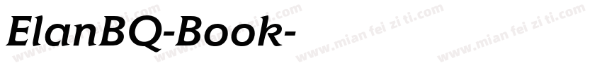 ElanBQ-Book字体转换