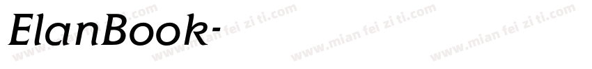 ElanBook字体转换
