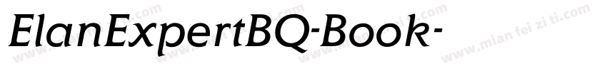 ElanExpertBQ-Book字体转换