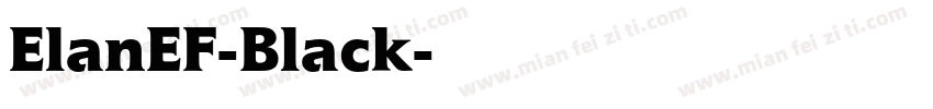 ElanEF-Black字体转换