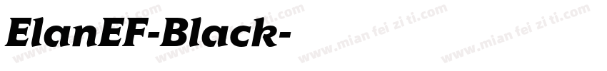 ElanEF-Black字体转换