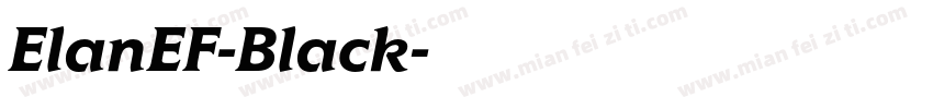 ElanEF-Black字体转换