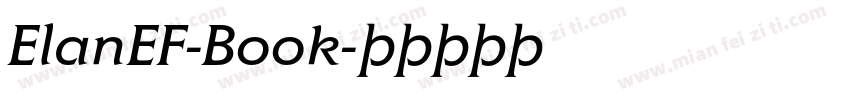 ElanEF-Book字体转换