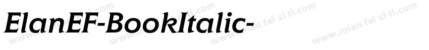 ElanEF-BookItalic字体转换