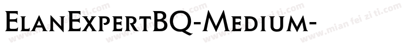 ElanExpertBQ-Medium字体转换
