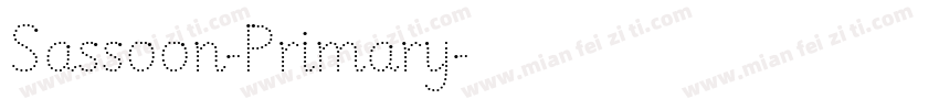 Sassoon-Primary字体转换