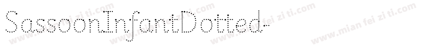 SassoonInfantDotted字体转换