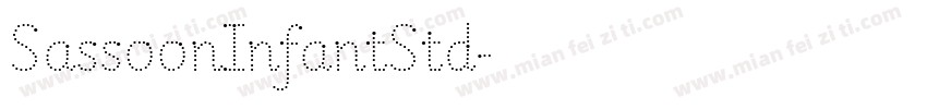 SassoonInfantStd字体转换