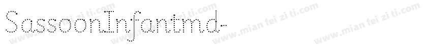 SassoonInfantmd字体转换