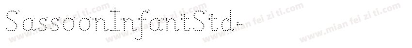 SassoonInfantStd字体转换