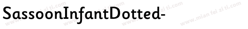 SassoonInfantDotted字体转换