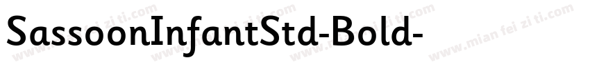 SassoonInfantStd-Bold字体转换
