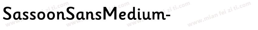 SassoonSansMedium字体转换