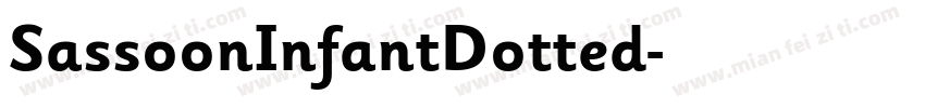 SassoonInfantDotted字体转换