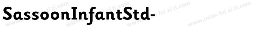 SassoonInfantStd字体转换