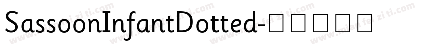 SassoonInfantDotted字体转换