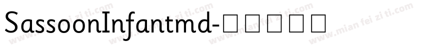 SassoonInfantmd字体转换
