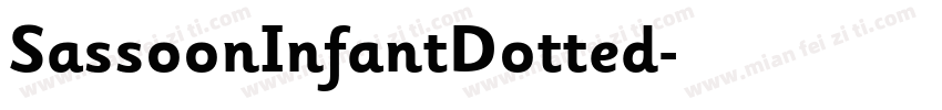 SassoonInfantDotted字体转换