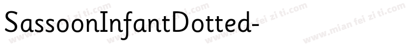 SassoonInfantDotted字体转换