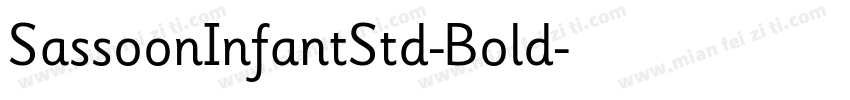 SassoonInfantStd-Bold字体转换