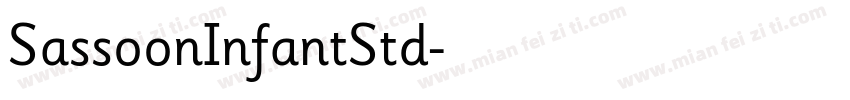 SassoonInfantStd字体转换