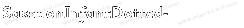 SassoonInfantDotted字体转换