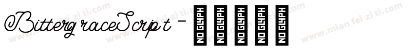 BittergraceScript字体转换