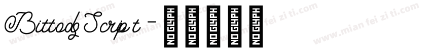 BittodsScript字体转换