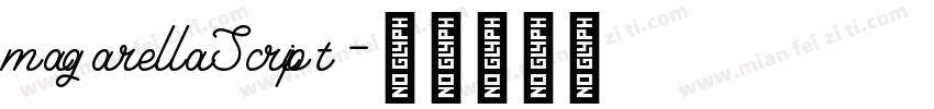 magarellaScript字体转换