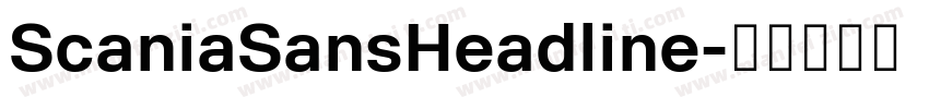 ScaniaSansHeadline字体转换