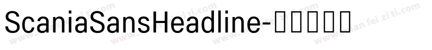 ScaniaSansHeadline字体转换