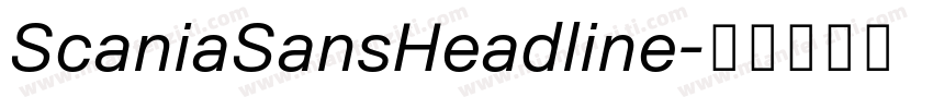 ScaniaSansHeadline字体转换