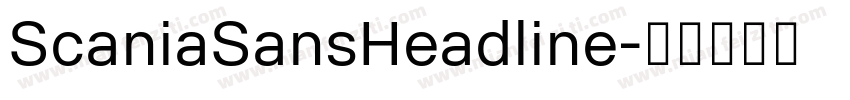 ScaniaSansHeadline字体转换