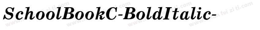 SchoolBookC-BoldItalic字体转换