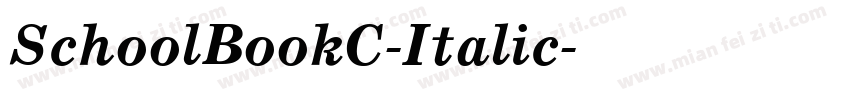 SchoolBookC-Italic字体转换