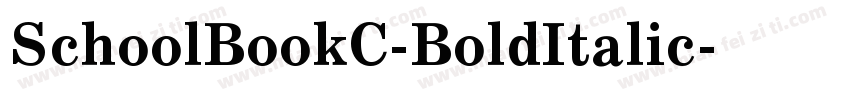 SchoolBookC-BoldItalic字体转换