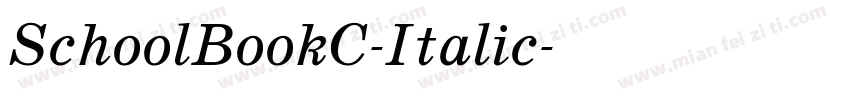 SchoolBookC-Italic字体转换