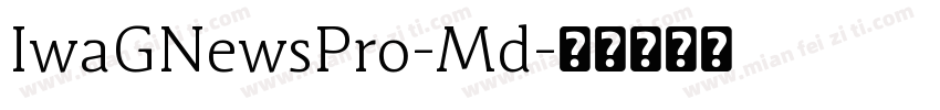 IwaGNewsPro-Md字体转换