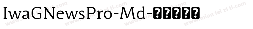 IwaGNewsPro-Md字体转换