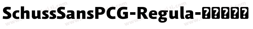 SchussSansPCG-Regula字体转换