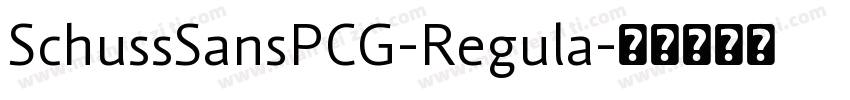 SchussSansPCG-Regula字体转换