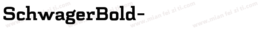 SchwagerBold字体转换