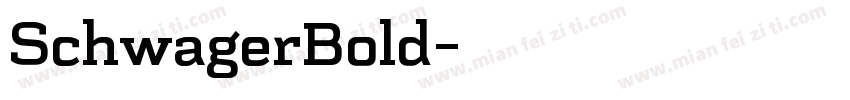 SchwagerBold字体转换