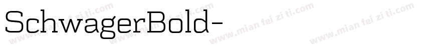 SchwagerBold字体转换