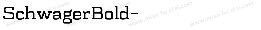 SchwagerBold字体转换