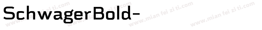 SchwagerBold字体转换