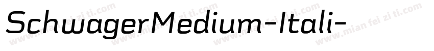 SchwagerMedium-Itali字体转换