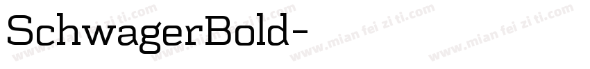 SchwagerBold字体转换