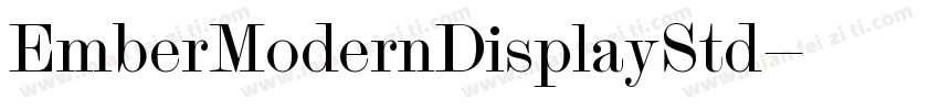 EmberModernDisplayStd字体转换
