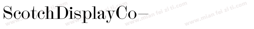 ScotchDisplayCo字体转换